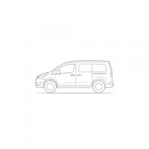 Illustration of a compact van